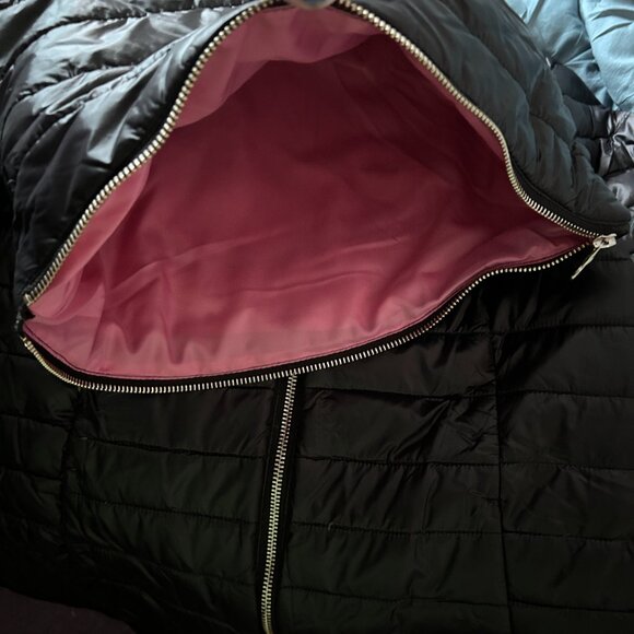 Kate Spade Down Puffer Hooded Black Jacket Womens - Picture 6 of 11